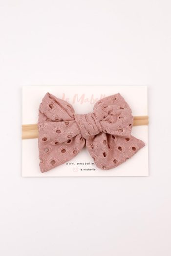 Dusty Pink Bow Detail Headband for Girls