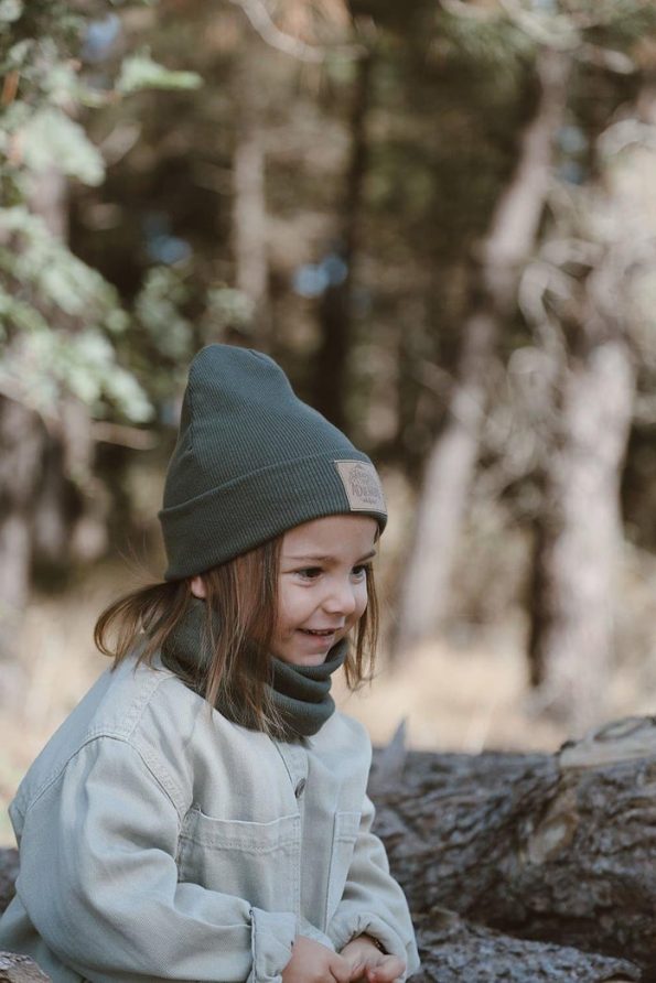 Haki Beanie & Neckwarmer Set