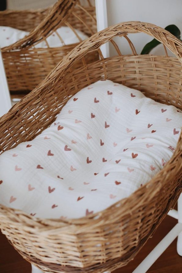 Heart 4-Layer Muslin Blanket 95x95cm