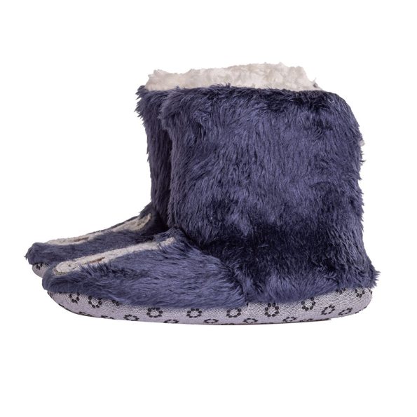 Boys' Wellsoft Hippo Embroidered Slippers in Navy