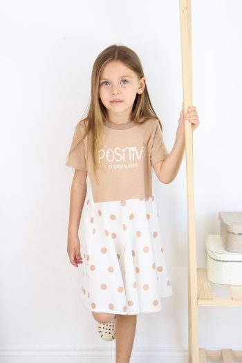 Polka Dot Summer Long Dress for Girls