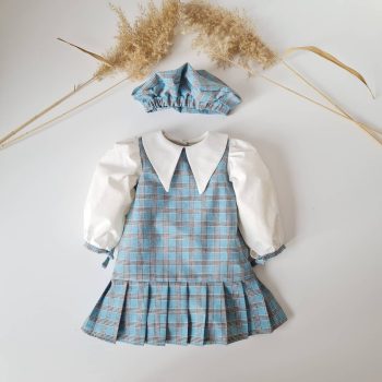 Checked Blue Dress