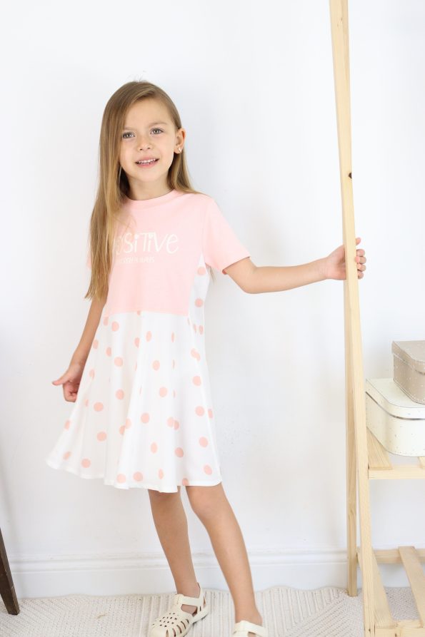 Polka Dot Summer Long Dress for Girls