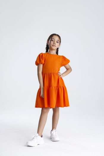 Basic Solid Dress for Girls Ages 2 to 10