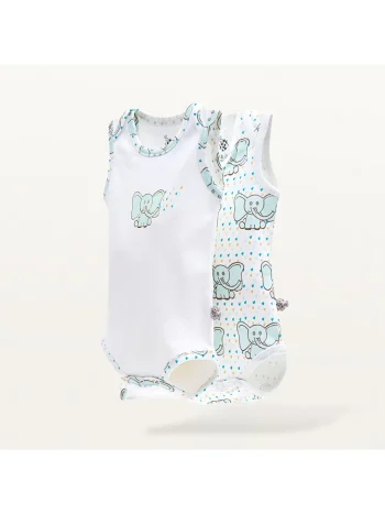 Boys' Printed Crew Neck Bodysuit