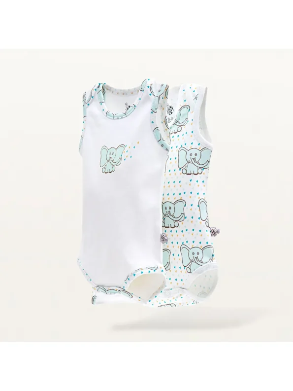 Boys' Printed Crew Neck Bodysuit