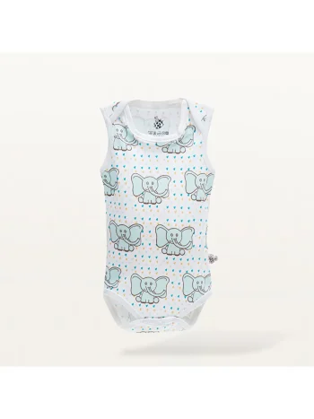 Boys' Printed Crew Neck Bodysuit