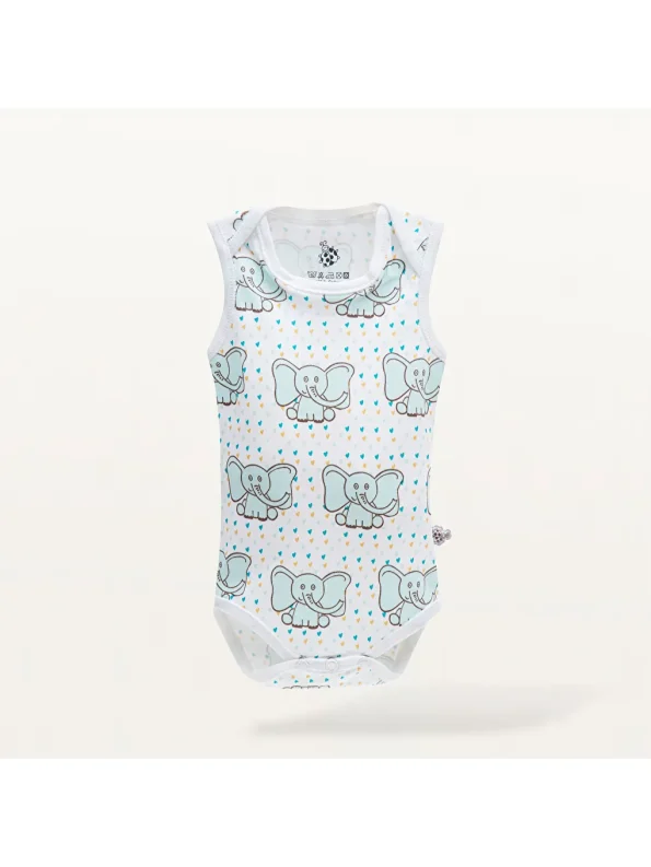 Boys' Printed Crew Neck Bodysuit