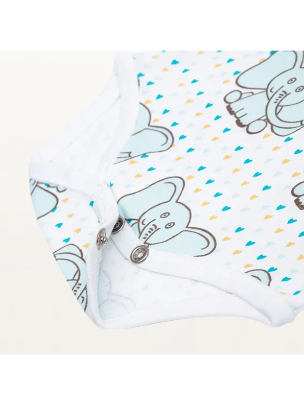 Boys' Printed Crew Neck Bodysuit
