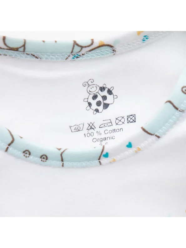 Boys' Printed Crew Neck Bodysuit
