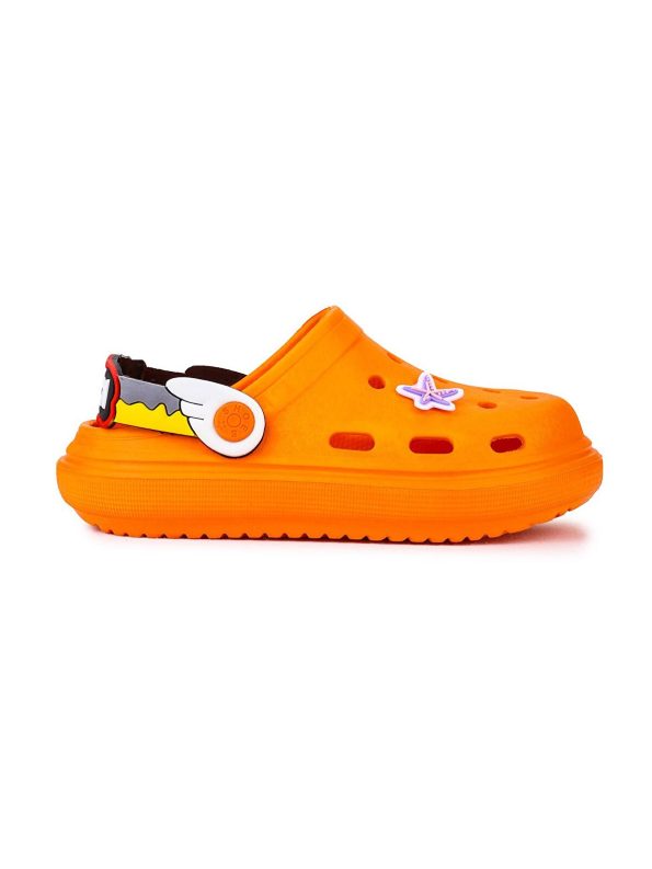 KIKO Orange EVA Beach Pool School Slippers for Boys