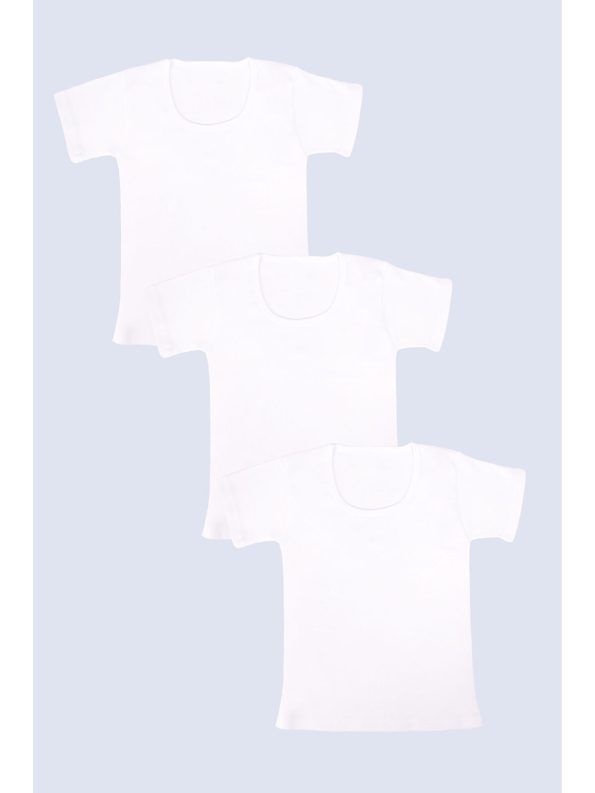 Domikids Boys' 100% Cotton White 3-Pack