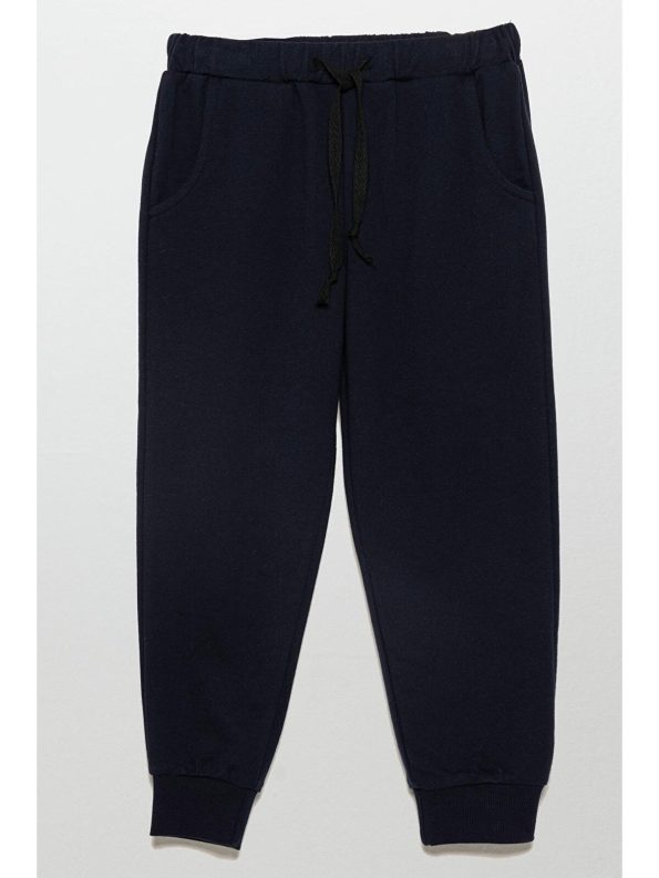 For You Kids Striped Sweatshirt Jogger Set in Navy