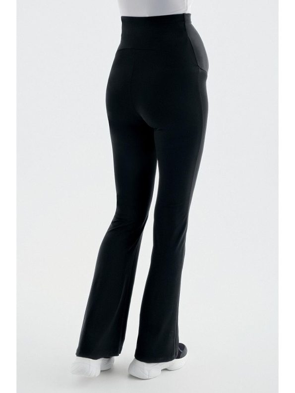 High Waist Black Spanish Flare Maternity Leggings