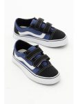 TONNY BLACK Unisex Kids Jean Blue Rubber Sole Velcro Sports Shoes
