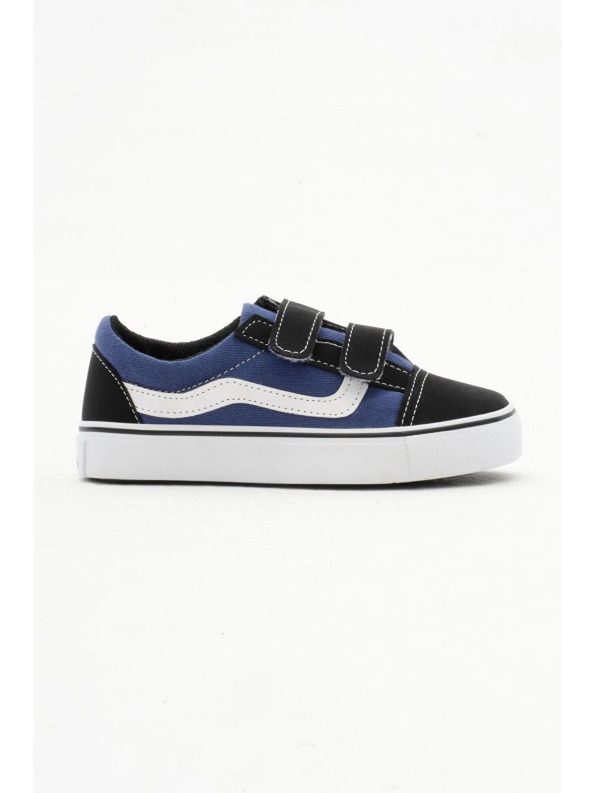 TONNY BLACK Unisex Kids Jean Blue Rubber Sole Velcro Sports Shoes