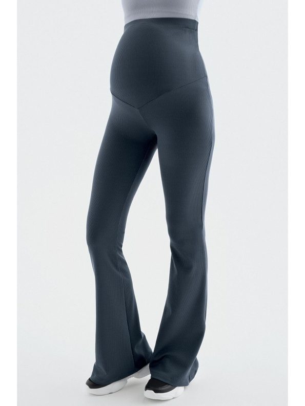 High Waist Stretchy Maternity Flared Leggings