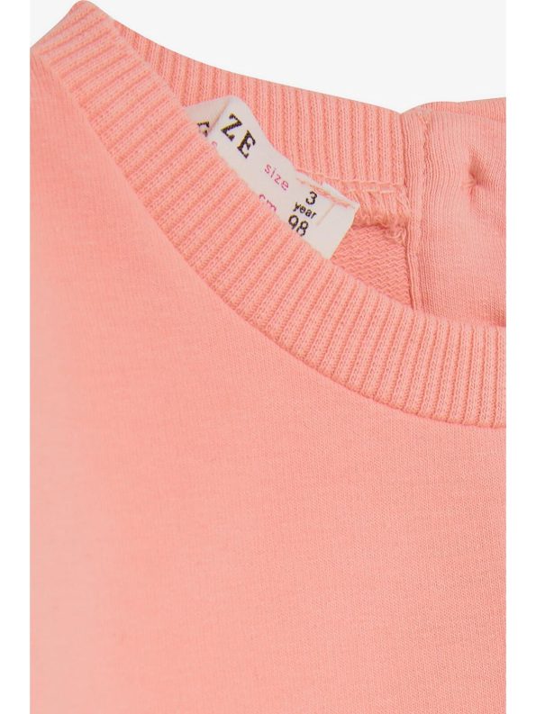 Breeze Pink Girls' Printed Sweatshirt (9 Months - 3 Years)