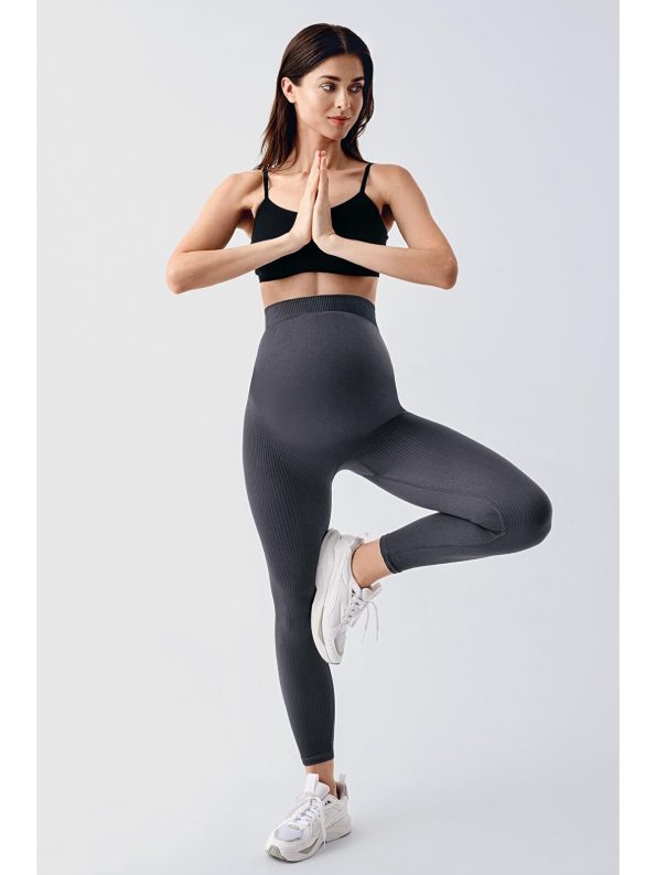High Waist Extra Stretch Seamless Maternity Leggings