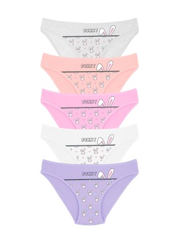 Domikids Mixed Girls' Cotton Briefs 5-Pack
