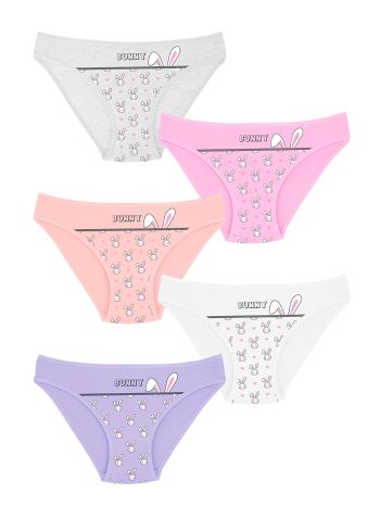 Domikids Mixed Girls' Cotton Briefs 5-Pack