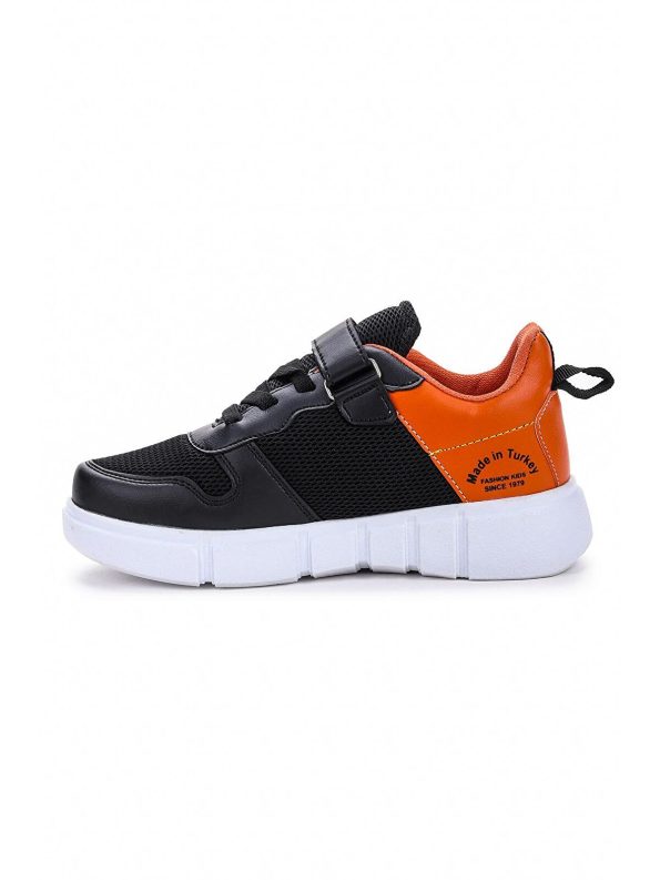 KIKO Black Velcro Mesh Boys' Sports Shoes
