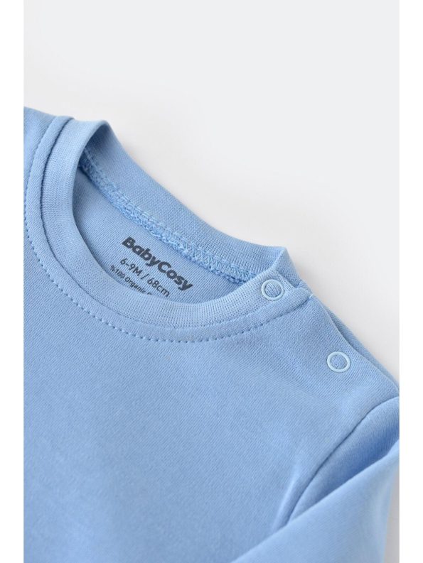 BabyCosy Organic Blue Pants & Bodysuit Set