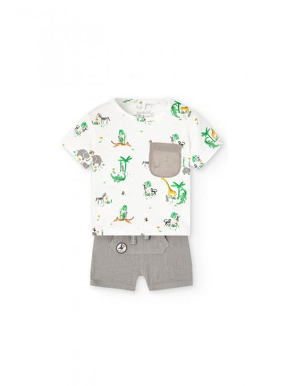 Boboli White Newborn Boys' 2-Piece Set
