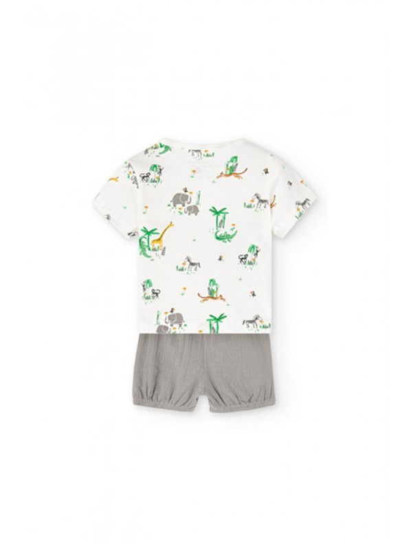 Boboli White Newborn Boys' 2-Piece Set