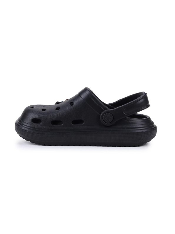 KIKO Black Eva Beach Pool School Slippers for Boys