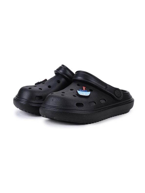 KIKO Black Eva Beach Pool School Slippers for Boys