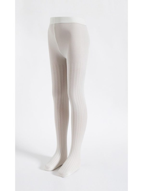 Katia And Bony Girls' 20 Denier Patterned Tights Cream