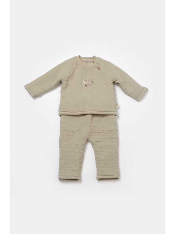 BabyCosy Organic Green Muslin Set