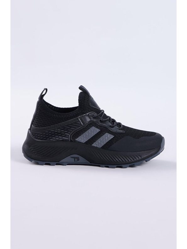 TONNY BLACK Unisex Black and Gray Comfortable Sneakers