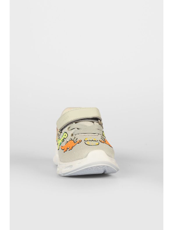Vicco Dino Light-Up Unisex Baby Gray Sneakers