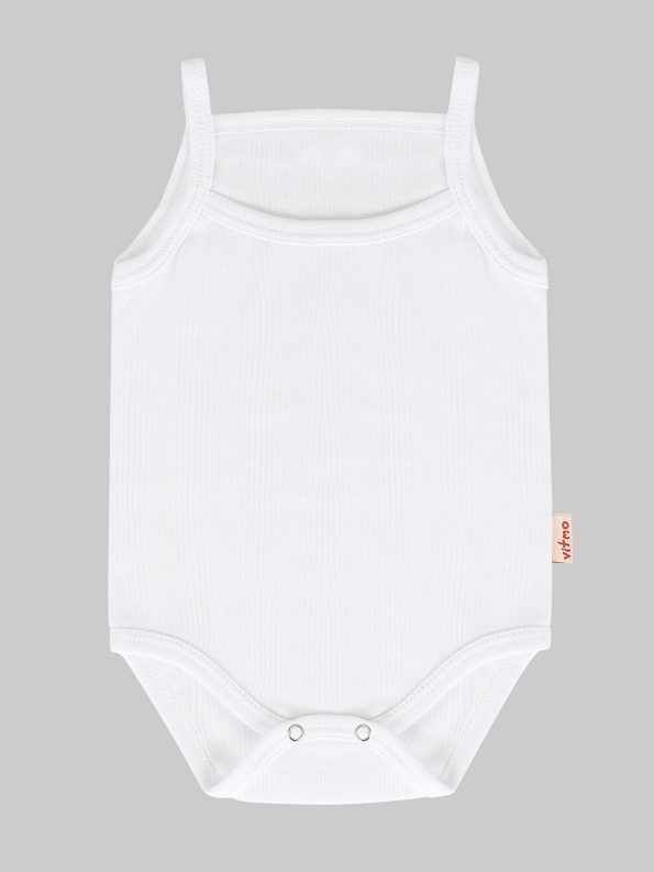 Vitmo 5-Pack Organic Cotton Baby Bodysuits with Straps