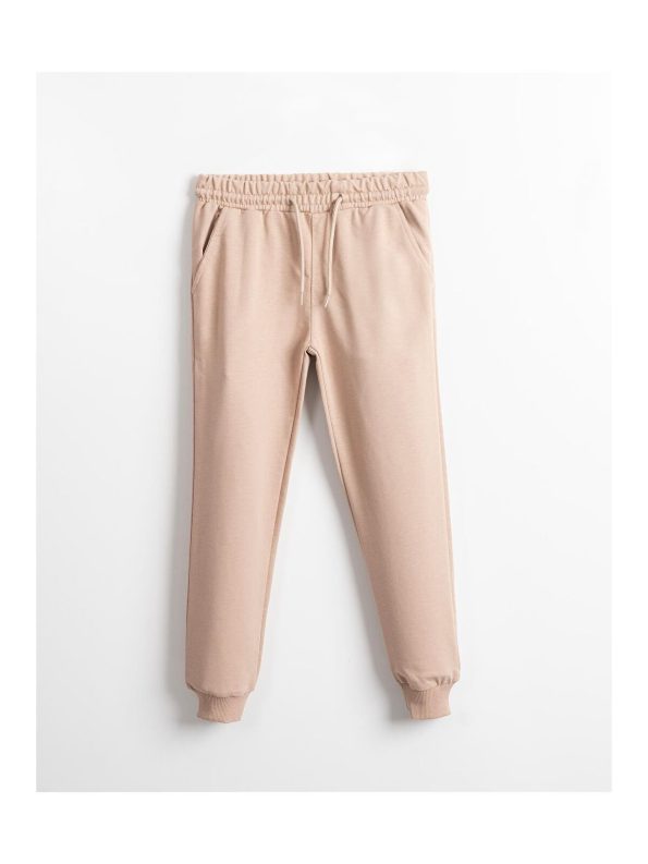 Mışıl Kids Beige Basic Boys' Sweatpants