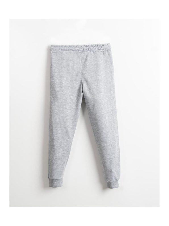 Mishil Kids Gray Basic Boys' Sweatpants