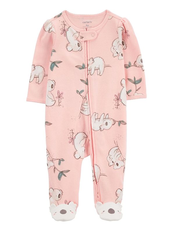 Floral Baby Collar Girls' Romper
