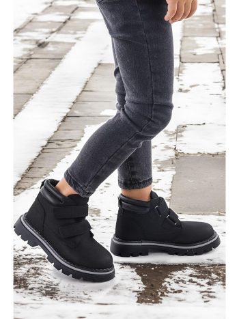 KIKO Black Velcro Boys' Boots
