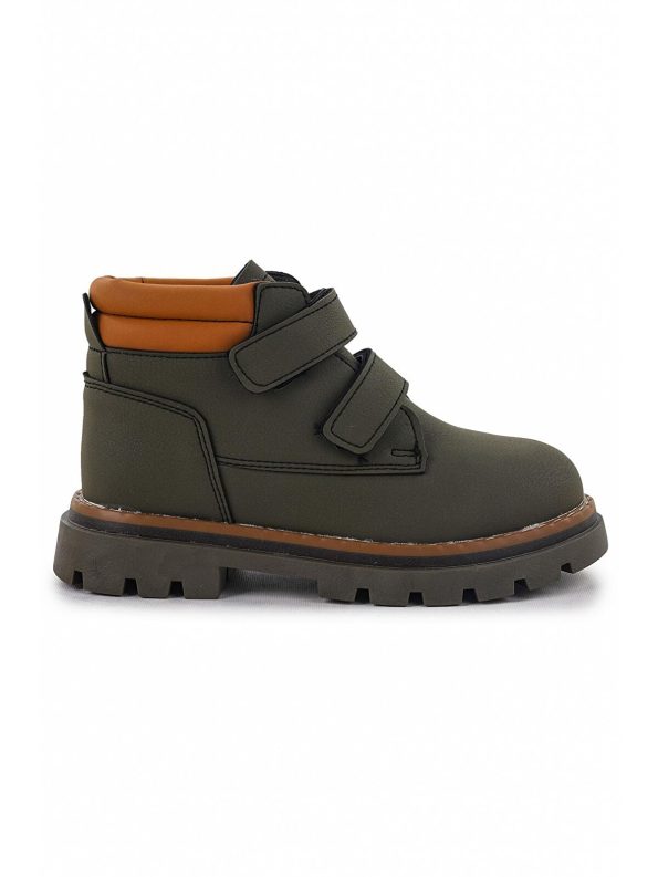 KIKO Haki Velcro Boys' Boots