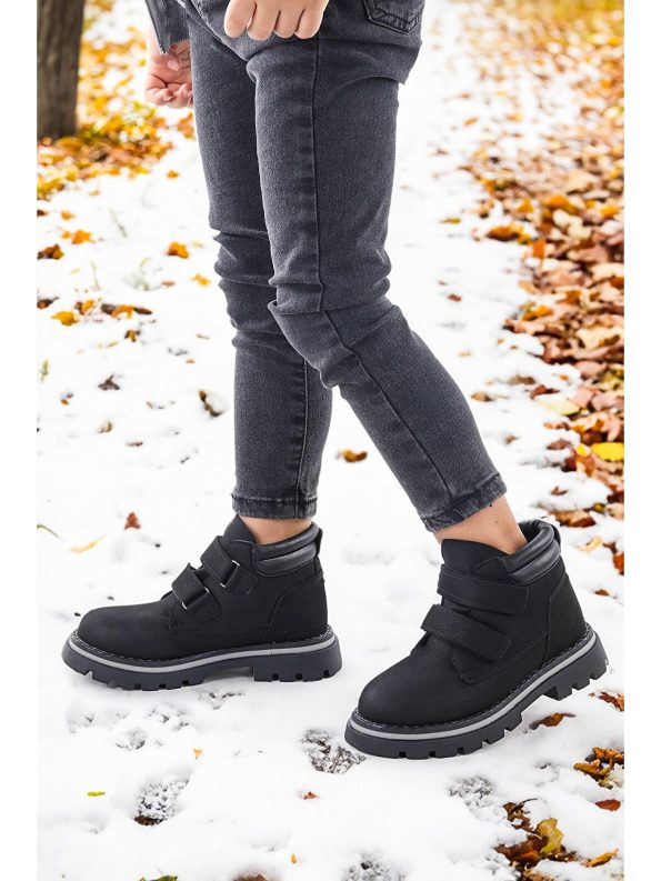 KIKO Black Velcro Boys' Boots
