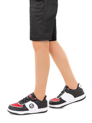 KIKO Black Velcro Casual Sneakers for Boys