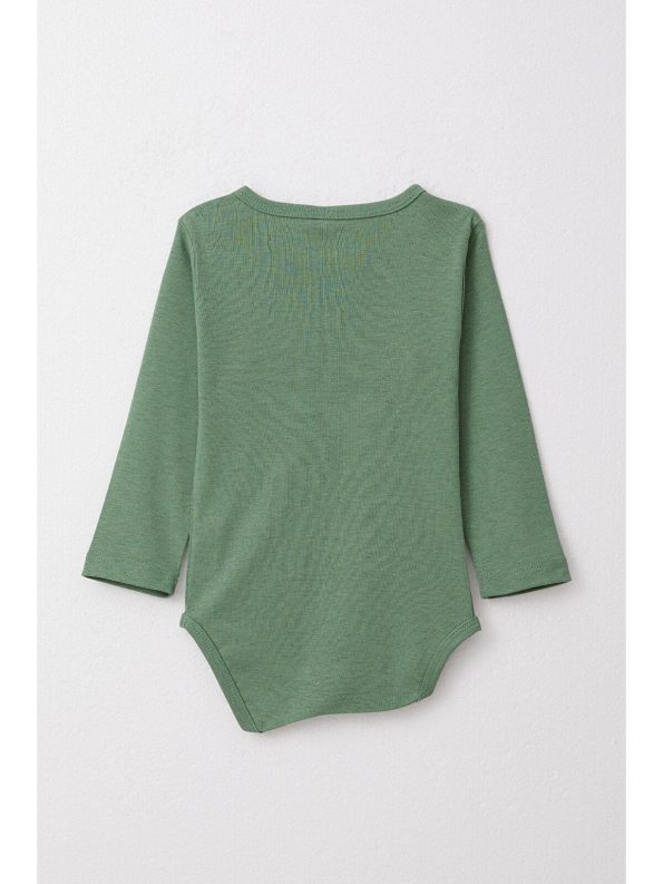 Breeze Boys' Baby Snap Bodysuit with Car Print in Green (9 Months - 3 Years)