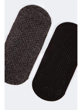 Katia And Bony Black 2-Pack Asta Yoga Pilates Invisible Socks