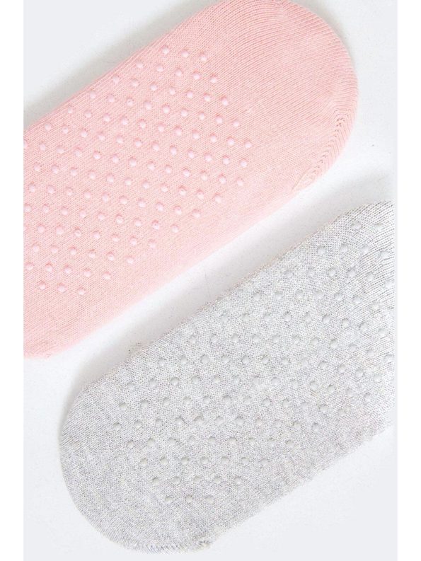 Katia And Bony Pink 2-Pack Asta Yoga Pilates Invisible Socks