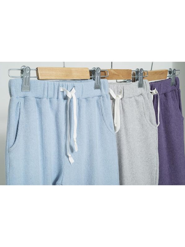 For You Kids 3-Piece Blue Grey Purple Pocket Jogger Set