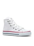 TONNY BLACK Unisex White Casual Lace-Up Long Sports Sneakers for Kids