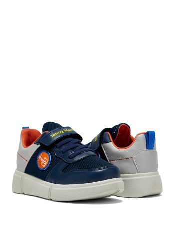 TONNY BLACK Unisex Navy Blue Comfortable Velcro Sneakers for Kids