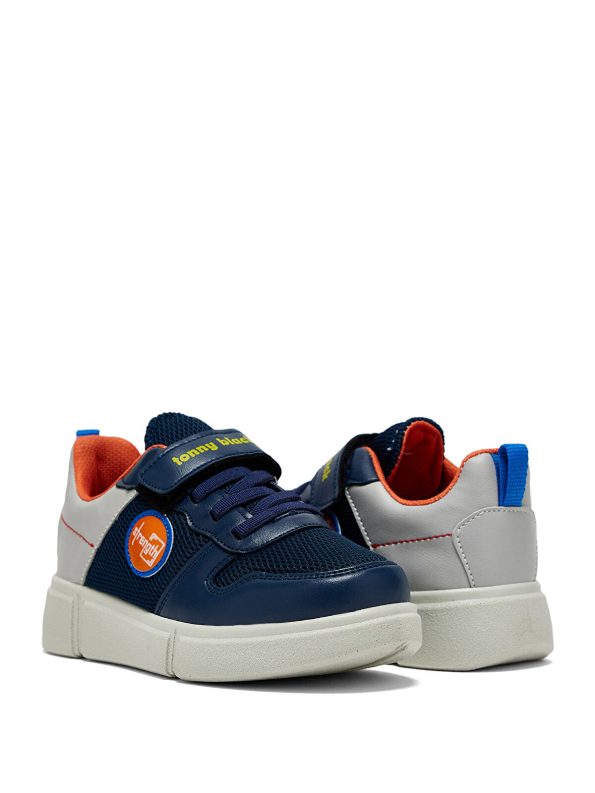 TONNY BLACK Unisex Navy Blue Comfortable Velcro Sneakers for Kids